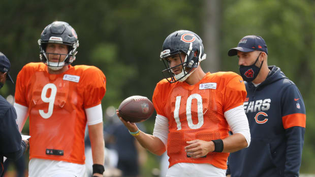 Mitchel Trubisky at Practice